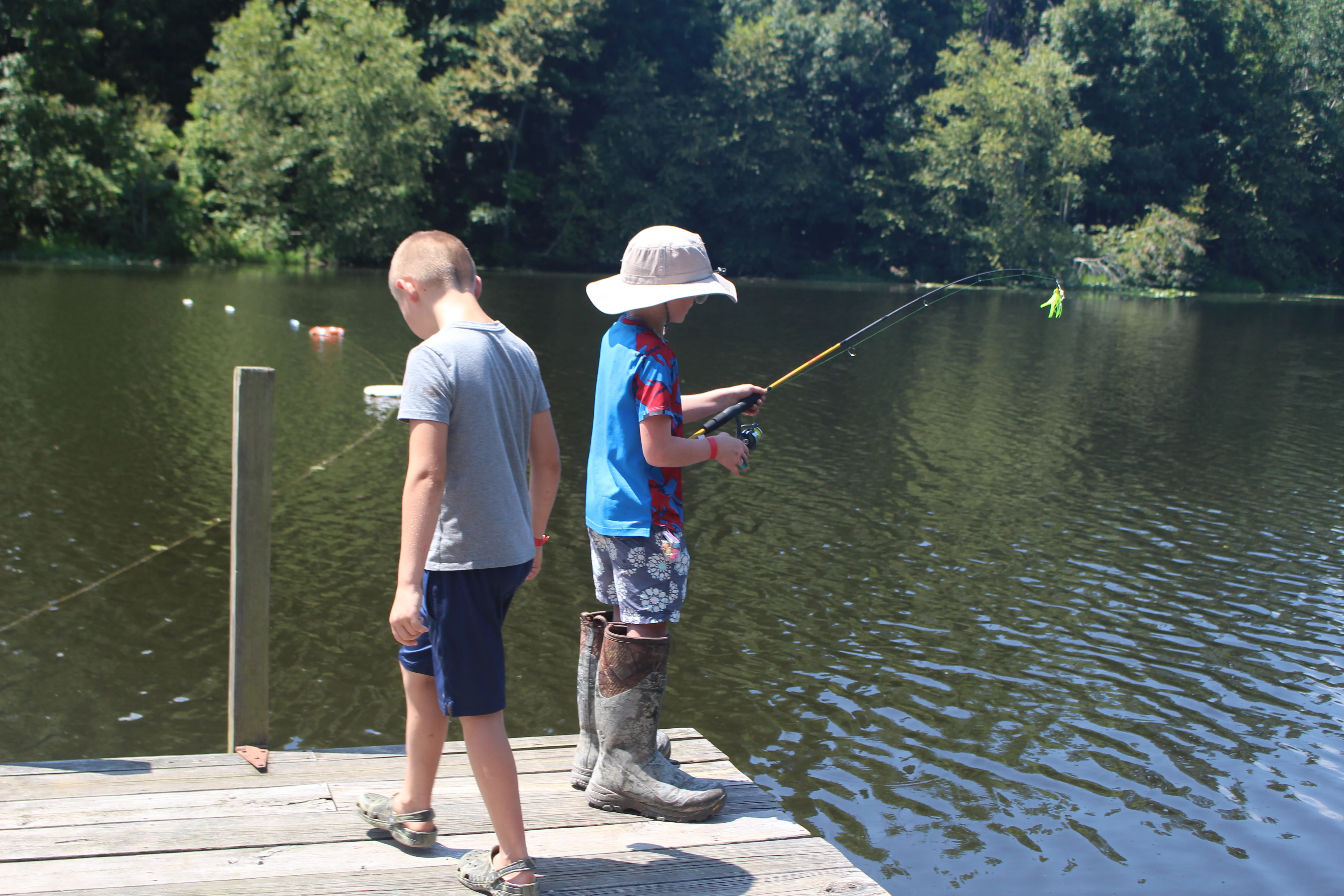 A joyful outdoor camp activity at Western Kentucky Royal Family KIDS